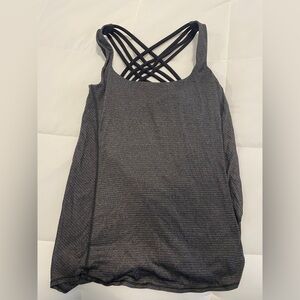 lululemon athletica Charcoal Strappy Tank Top